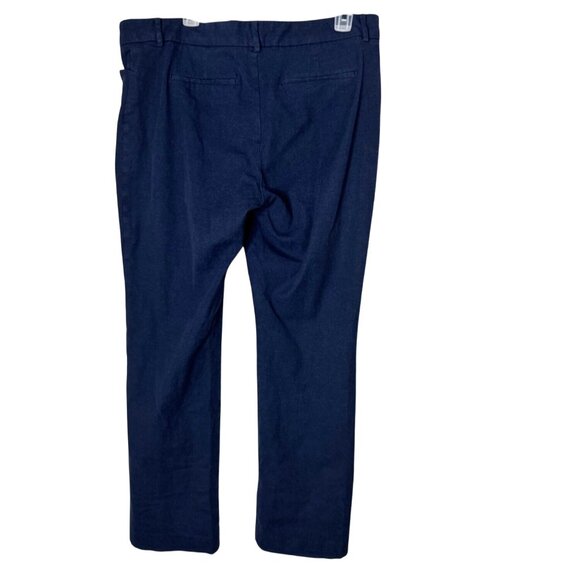 41 Hawthorn Navy Heather Stretch Work Pants Women’s Size 16 Straight Leg Comfort - Picture 2 of 6